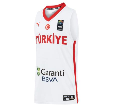 Puma Turkey V-Neck Game Jersey Erkek Forma Beyaz