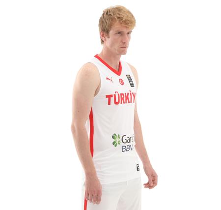 Puma Turkey V-Neck Game Jersey Erkek Forma Beyaz