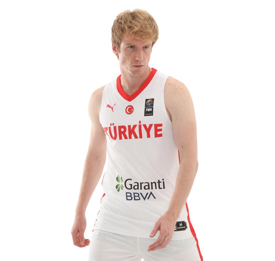 Puma Türkiye Erkek Basketbol Erkek Forma Beyaz Puma Türkiye Erkek Basketbol Erkek Forma Beyaz
