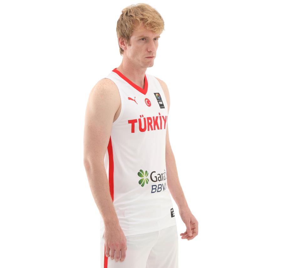 Puma Türkiye Erkek Basketbol Erkek Forma Beyaz Puma Türkiye Erkek Basketbol Erkek Forma Beyaz