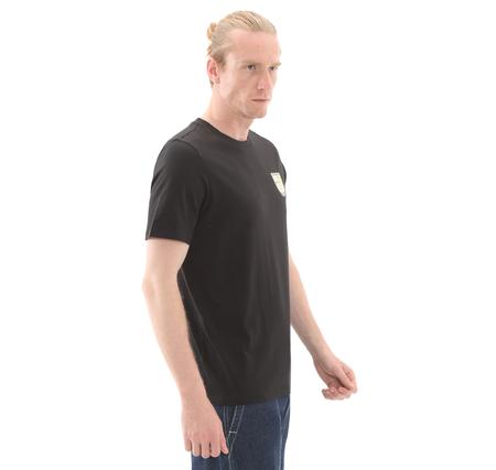 Puma Wardrobe Ess Graphic Tee Erkek T-Shirt Siyah