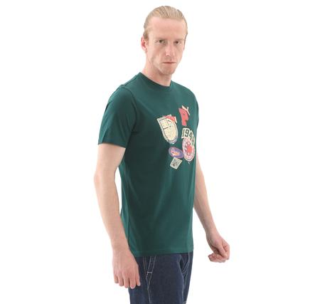 Puma Wardrobe Ess Graphic Tee Erkek T-Shirt Yeşil