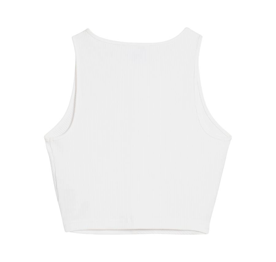 Puma Wardrobe Ess Ribbed Crop Top Kadın T-Shirt Beyaz Puma Wardrobe Ess Ribbed Crop Top Kadın T-Shirt Beyaz