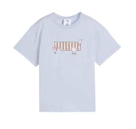 Puma X Hk & Fr Graphic Tee Çocuk T-Shirt Mor