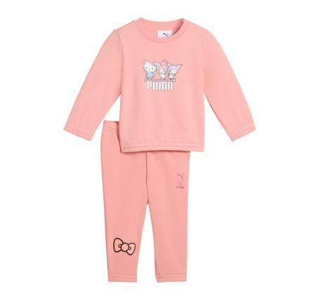 Puma X Hk&Fr Crew Set Bebek Eşofman Takımı Pembe