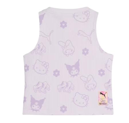 Puma X Hk&Fr Ribbed Tank Top Çocuk T-Shirt Mor