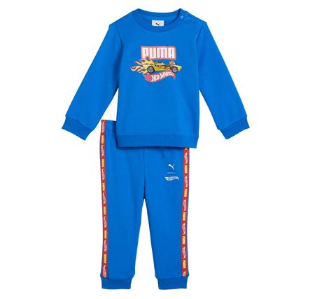 Puma X Hot Wheels Crew Set Bebek Eşofman Takımı Mavi