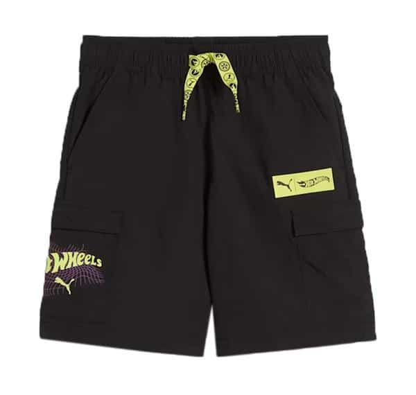 Puma X Hot Wheels Shorts Çocuk Şort Ve Kapri Siyah Puma X Hot Wheels Shorts Çocuk Şort Ve Kapri Siyah