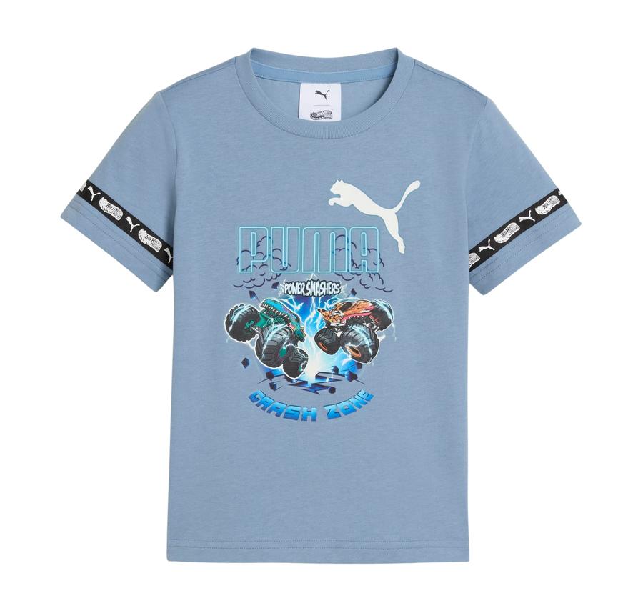 Puma X Hot Wheels Tee Çocuk T-Shirt Mavi Puma X Hot Wheels Tee Çocuk T-Shirt Mavi