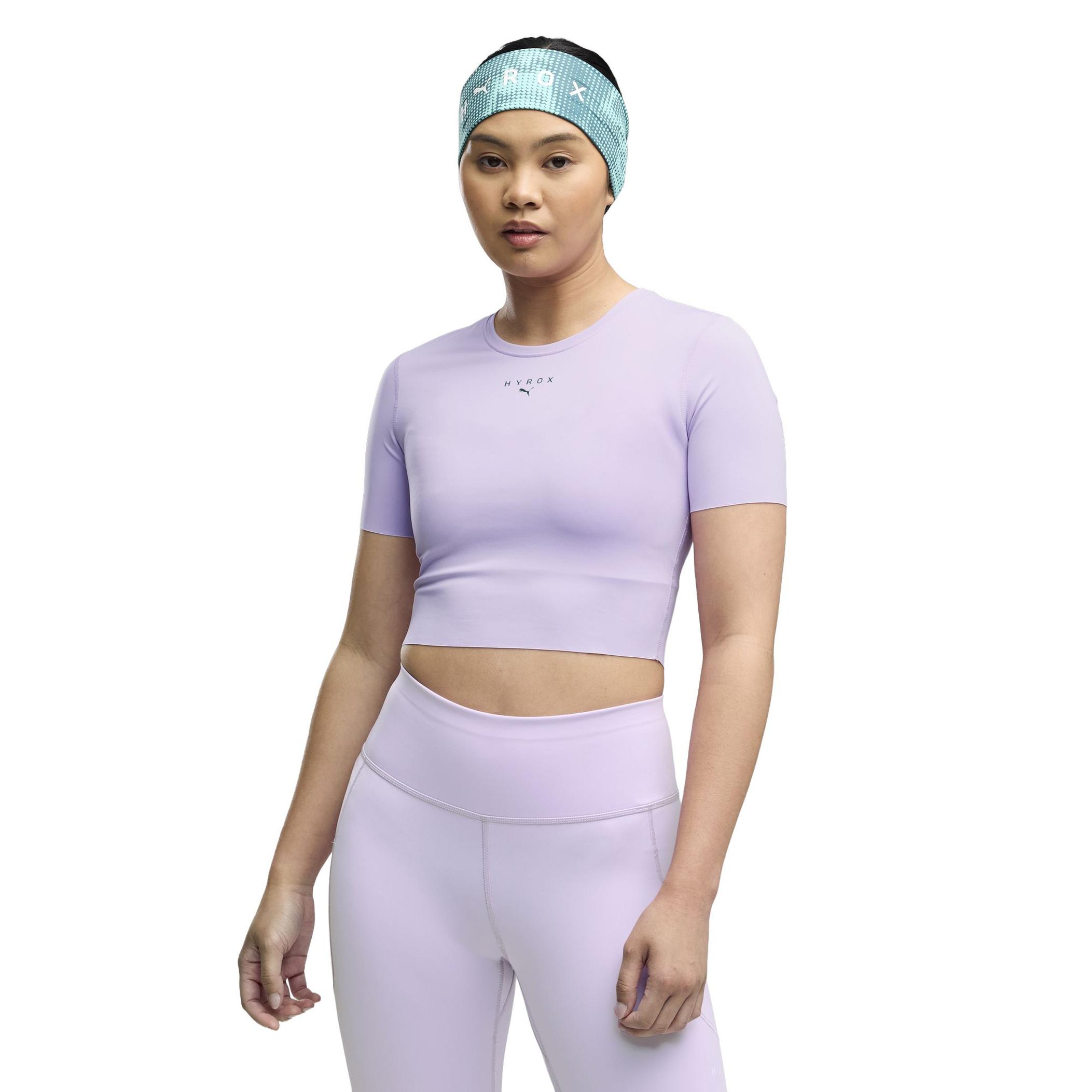Женские шорты Puma X Hyrox W Pwrmode Crop Tee Kapri