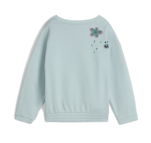 Puma X Trolls Graphic Crew Çocuk Sweatshirt Yeşil Puma X Trolls Graphic Crew Çocuk Sweatshirt Yeşil