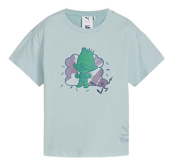 Puma X Trolls Graphic Tee Çocuk T-Shirt Yeşil Puma X Trolls Graphic Tee Çocuk T-Shirt Yeşil