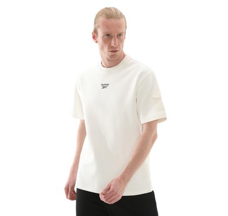 Reebok 5M Fanco Tee Erkek T-Shirt Beyaz