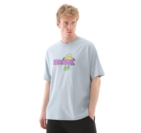 Reebok 5M Funny Tee Erkek T-Shirt Açık Mavi