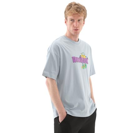 Reebok 5M Funny Tee Erkek T-Shirt Açık Mavi
