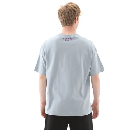Reebok 5M Funny Tee Erkek T-Shirt Açık Mavi