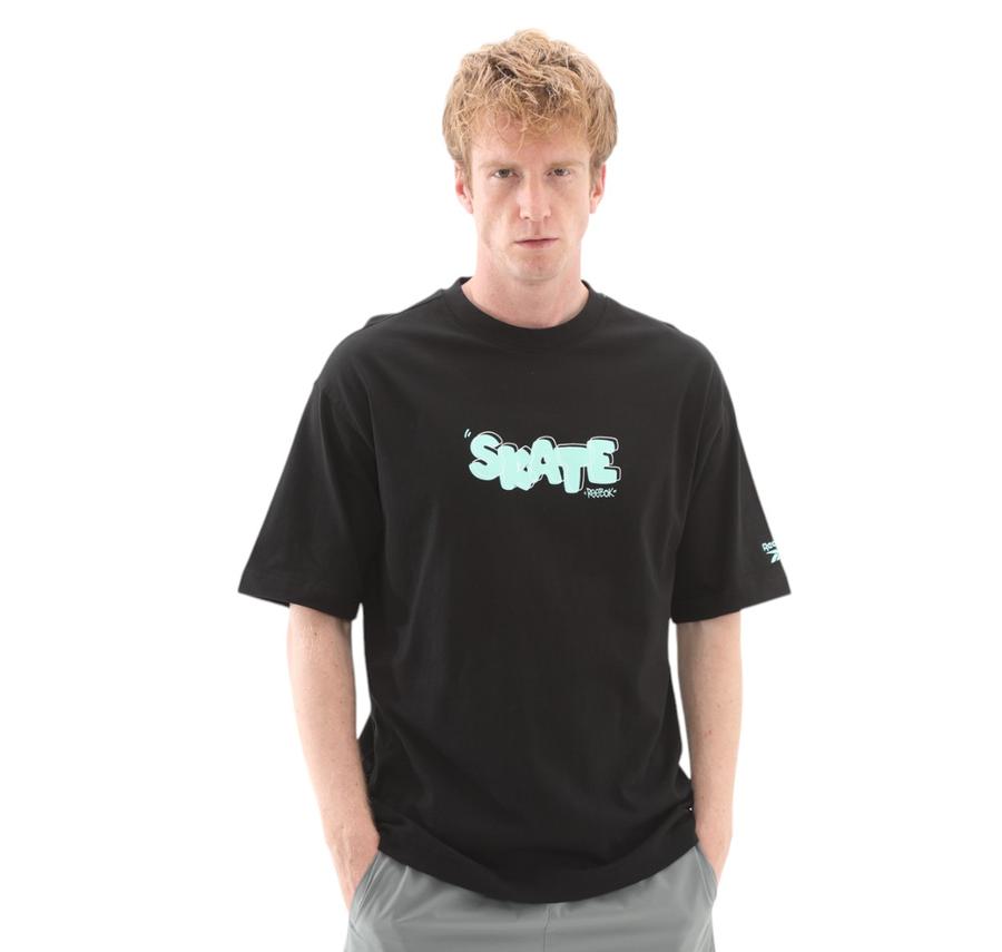 Reebok 5M Russel Tee Erkek T-Shirt Siyah Reebok 5M Russel Tee Erkek T-Shirt Siyah