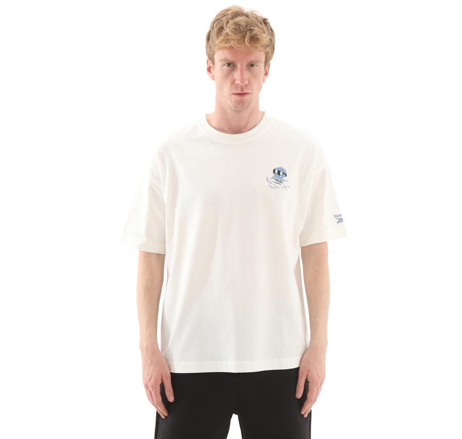 Reebok 5M Sunny Days Tee Erkek T-Shirt Beyaz Reebok 5M Sunny Days Tee Erkek T-Shirt Beyaz