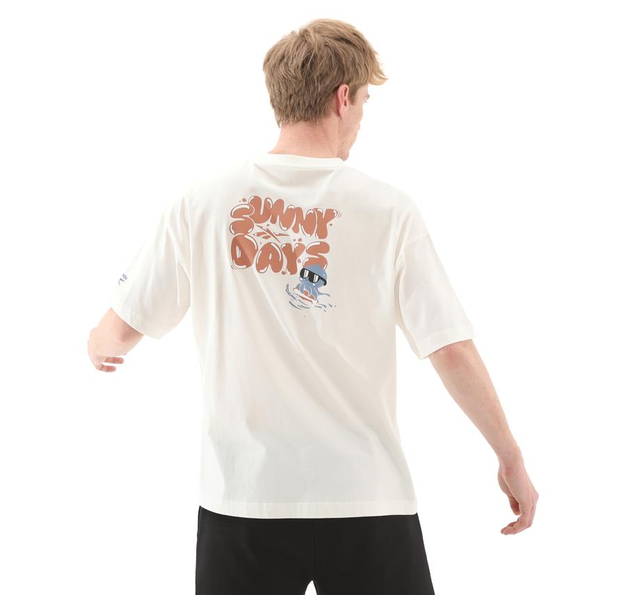 Reebok 5M Sunny Days Tee Erkek T-Shirt Beyaz Reebok 5M Sunny Days Tee Erkek T-Shirt Beyaz