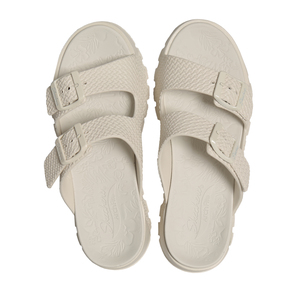 Skechers Arch Fıt Footsteps Kadın Terlik Krem