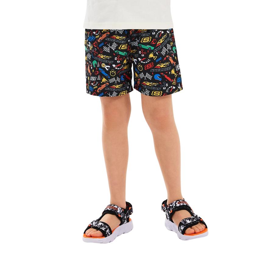 Skechers B 5 Inch Allover Print Swimshort Çocuk Şort Ve Kapri Siyah Skechers B 5 Inch Allover Print Swimshort Çocuk Şort Ve Kapri Siyah