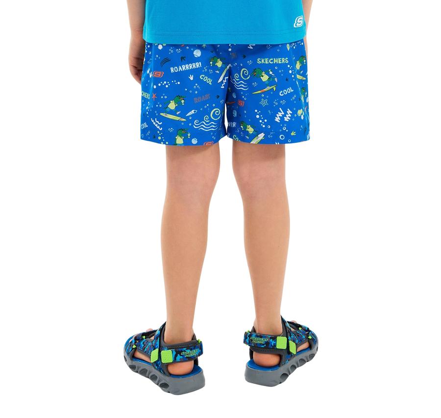 Skechers B 5 Inch Allover Print Swimshort Çocuk Şort Ve Kapri Mavi Skechers B 5 Inch Allover Print Swimshort Çocuk Şort Ve Kapri Mavi