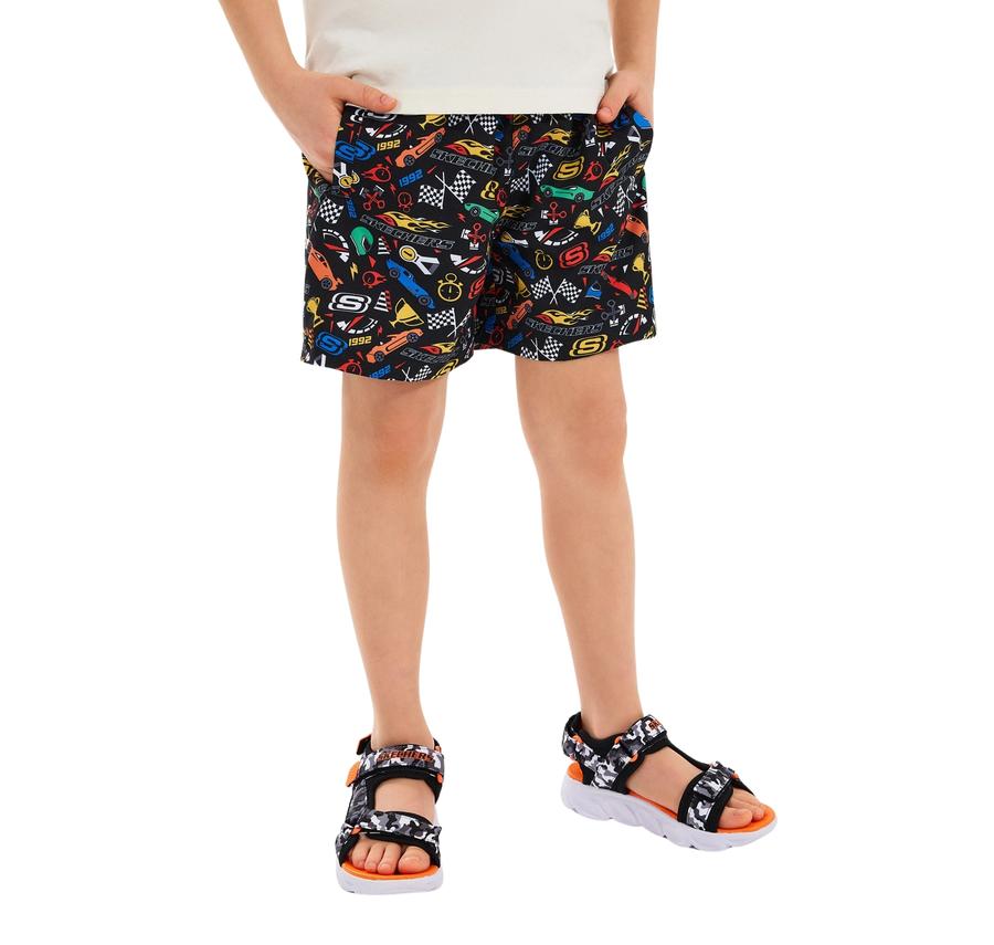 Skechers B 5 Inch Allover Print Swimshort Çocuk Şort Ve Kapri Siyah Skechers B 5 Inch Allover Print Swimshort Çocuk Şort Ve Kapri Siyah