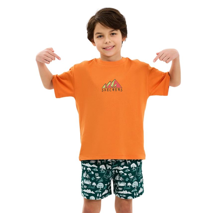 Skechers B Graphic Tee Oversize T-Shirt Çocuk Skechers B Graphic Tee Oversize T-Shirt Çocuk