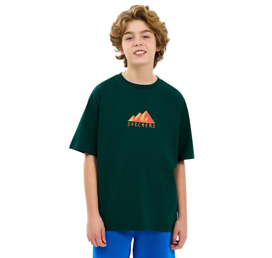 Skechers B Graphic Tee Oversize T-Shirt Çocuk Skechers B Graphic Tee Oversize T-Shirt Çocuk