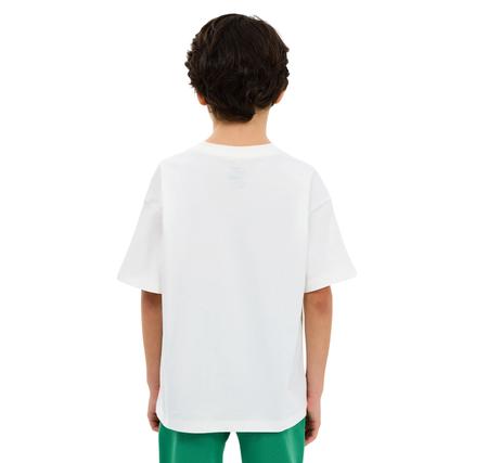 Skechers B Graphic Tee Oversize T-Shirt Çocuk T-Shirt Beyaz Skechers B Graphic Tee Oversize T-Shirt Çocuk T-Shirt Beyaz