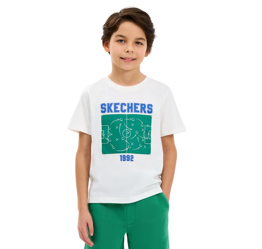 Skechers B Graphic Tee Regular Fit T-Shirt Çocuk Skechers B Graphic Tee Regular Fit T-Shirt Çocuk