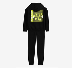Skechers B Heavy Weight Fleece Suit Track Suit Çocuk Eşofman Takımı Siyah