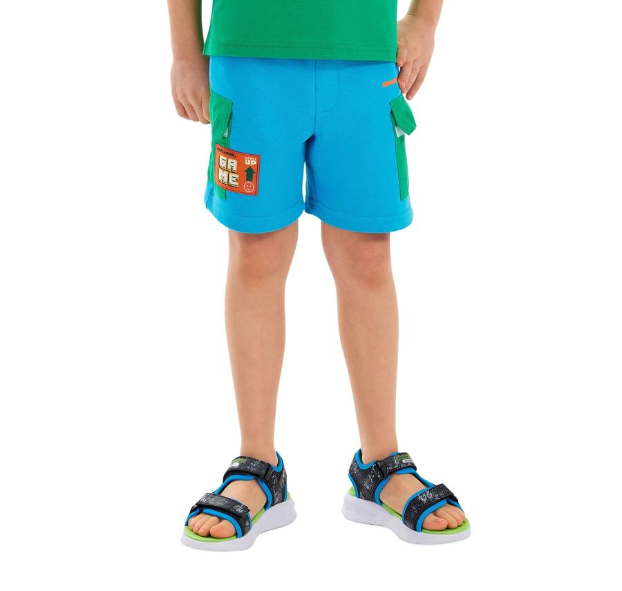 Skechers B Lw Fleece Short Çocuk Şort Ve Kapri Mavi Skechers B Lw Fleece Short Çocuk Şort Ve Kapri Mavi