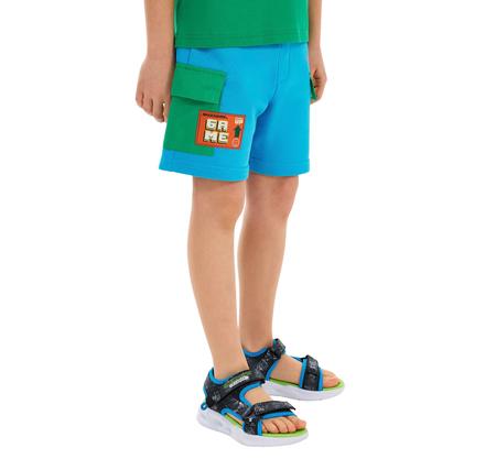 Skechers B Lw Fleece Short Çocuk Şort Ve Kapri Mavi