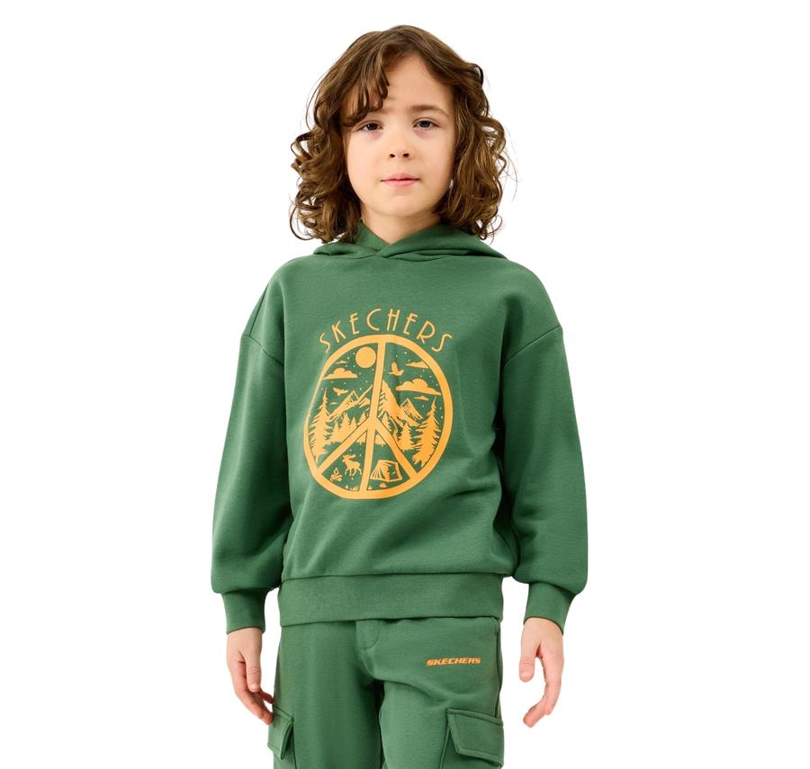 Skechers B Lw Fleece Sweatshirt Çocuk Sweatshirt Yeşil Skechers B Lw Fleece Sweatshirt Çocuk Sweatshirt Yeşil