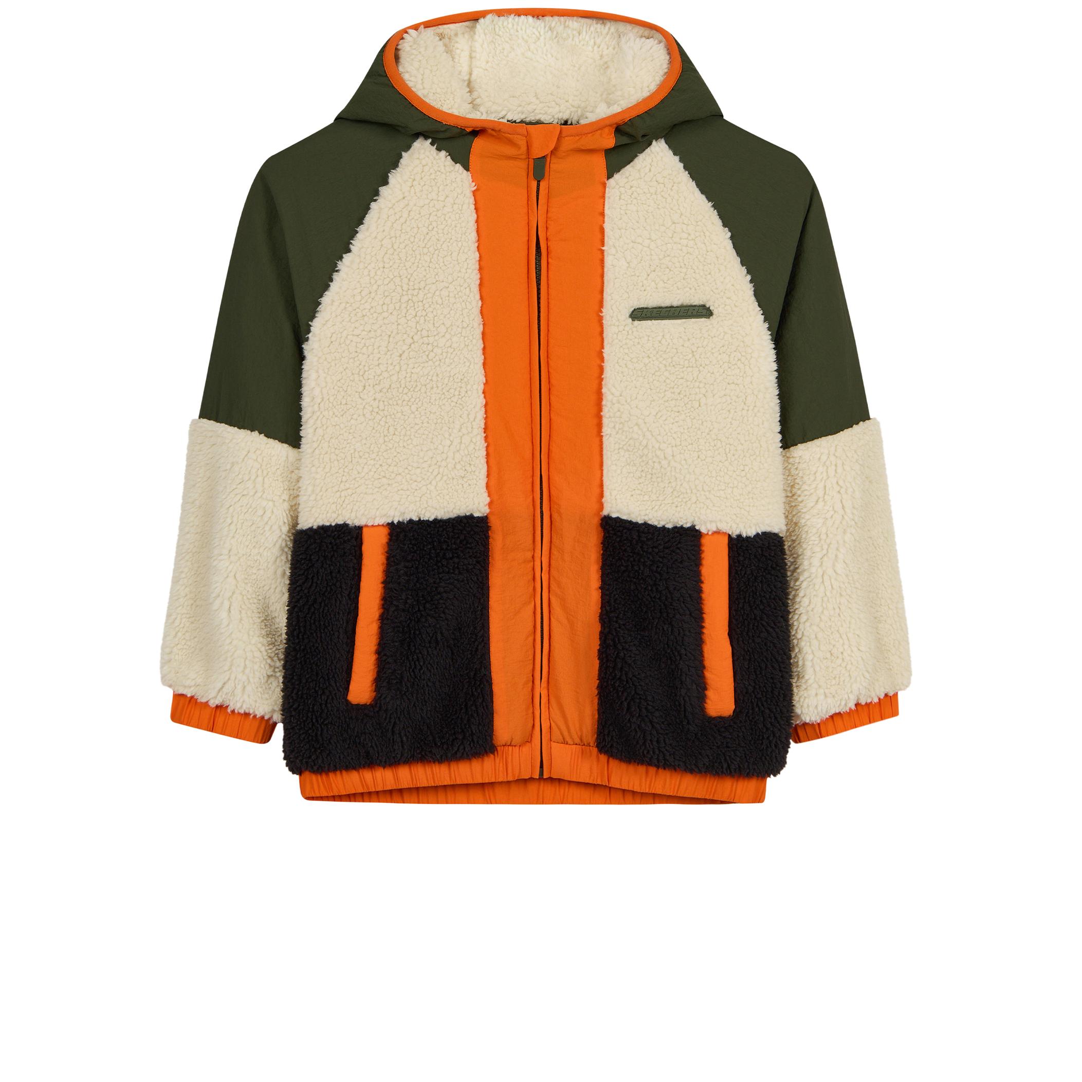 Детская куртка Skechers B Fleece Full Zip Sherpa Krem для походов