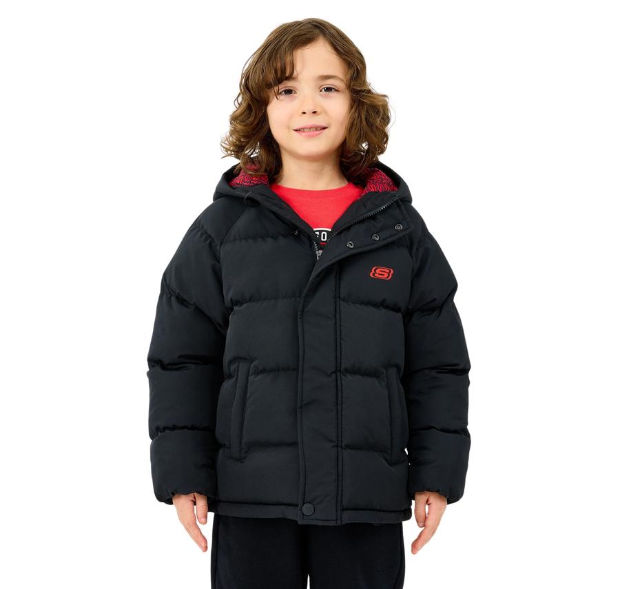 Skechers B Puffer Jacket Çocuk Mont Lacivert Skechers B Puffer Jacket Çocuk Mont Lacivert
