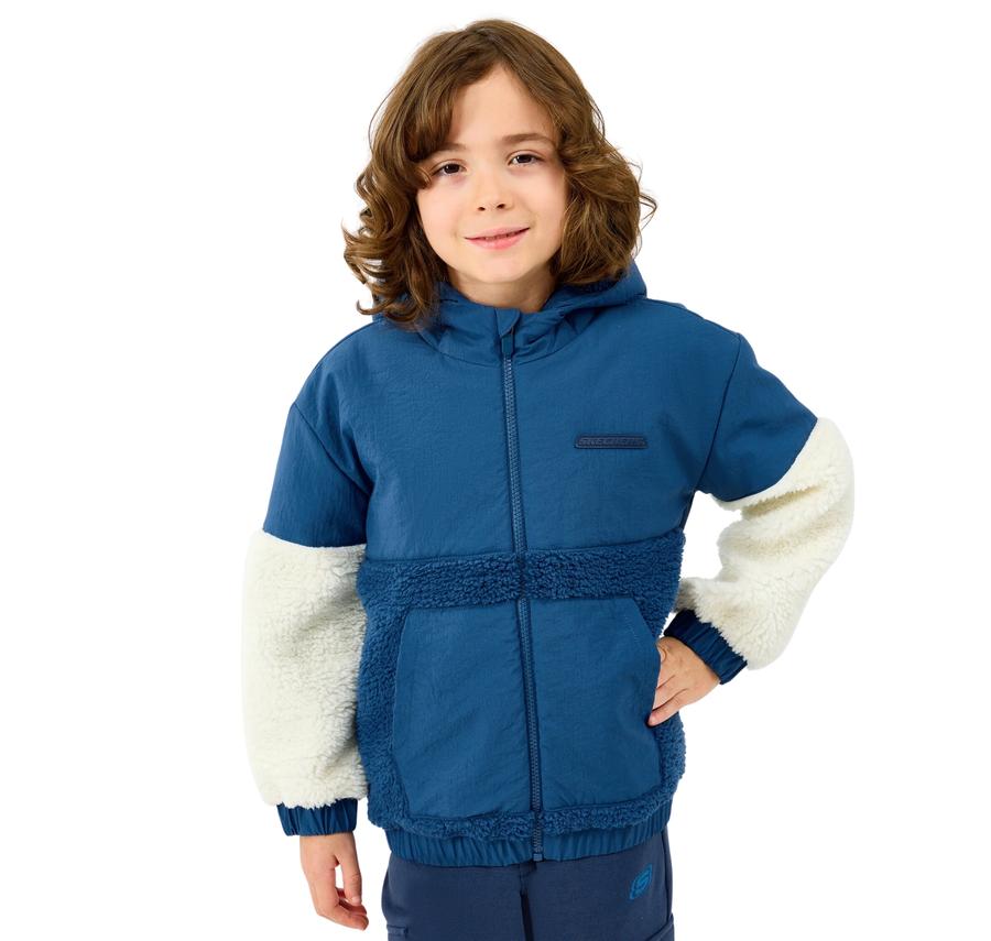 Skechers B Sherpa Jacket Çocuk Ceket Lacivert Skechers B Sherpa Jacket Çocuk Ceket Lacivert