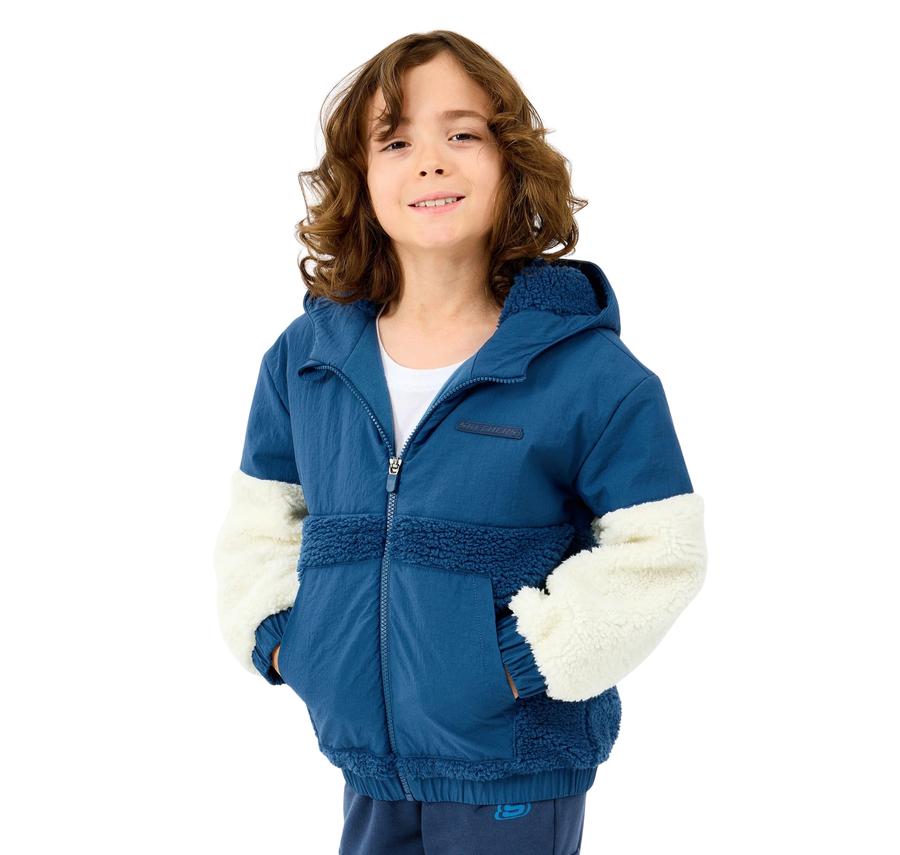 Skechers B Sherpa Jacket Çocuk Ceket Lacivert Skechers B Sherpa Jacket Çocuk Ceket Lacivert