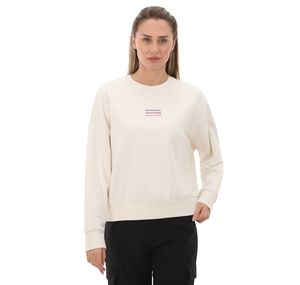 Skechers Essential W Crew Neck Sweatshirt Kadın Sweatshirt Beyaz