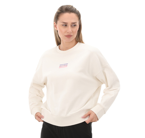 Skechers Essential W Crew Neck Sweatshirt Kadın Sweatshirt Beyaz