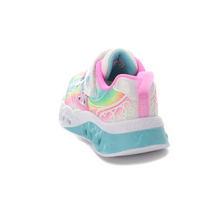 Skechers Flutter Heart Lights - Groovy Swirl Çocuk Spor Ayakkabı Beyaz