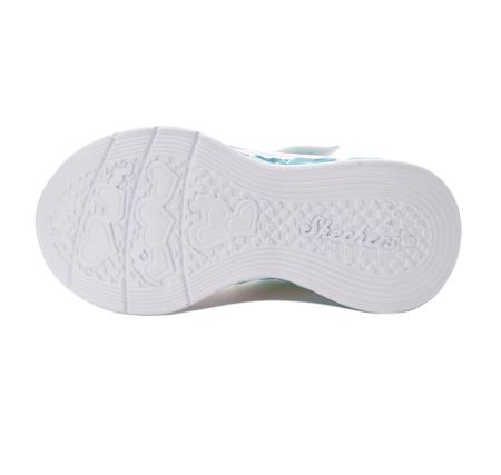 Skechers Flutter Heart Lights - Groovy Swirl Çocuk Spor Ayakkabı Beyaz
