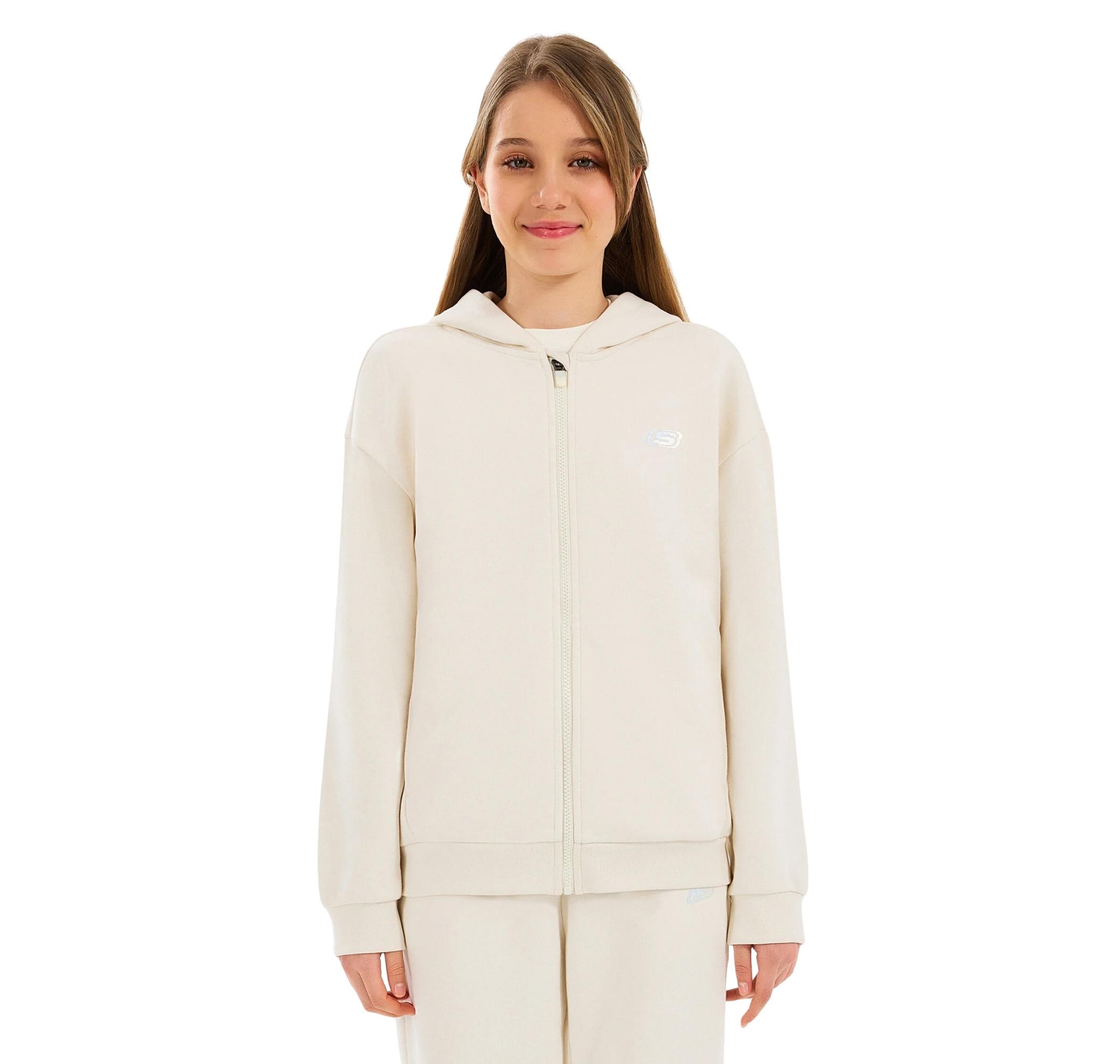 Детская куртка Skechers G Essentials Fullzip Hoodie Krem