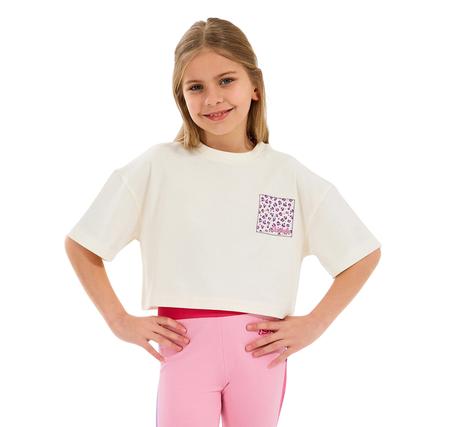 Skechers G Graphıc Tee Crop T-Shirt Çocuk T-Shirt Beyaz