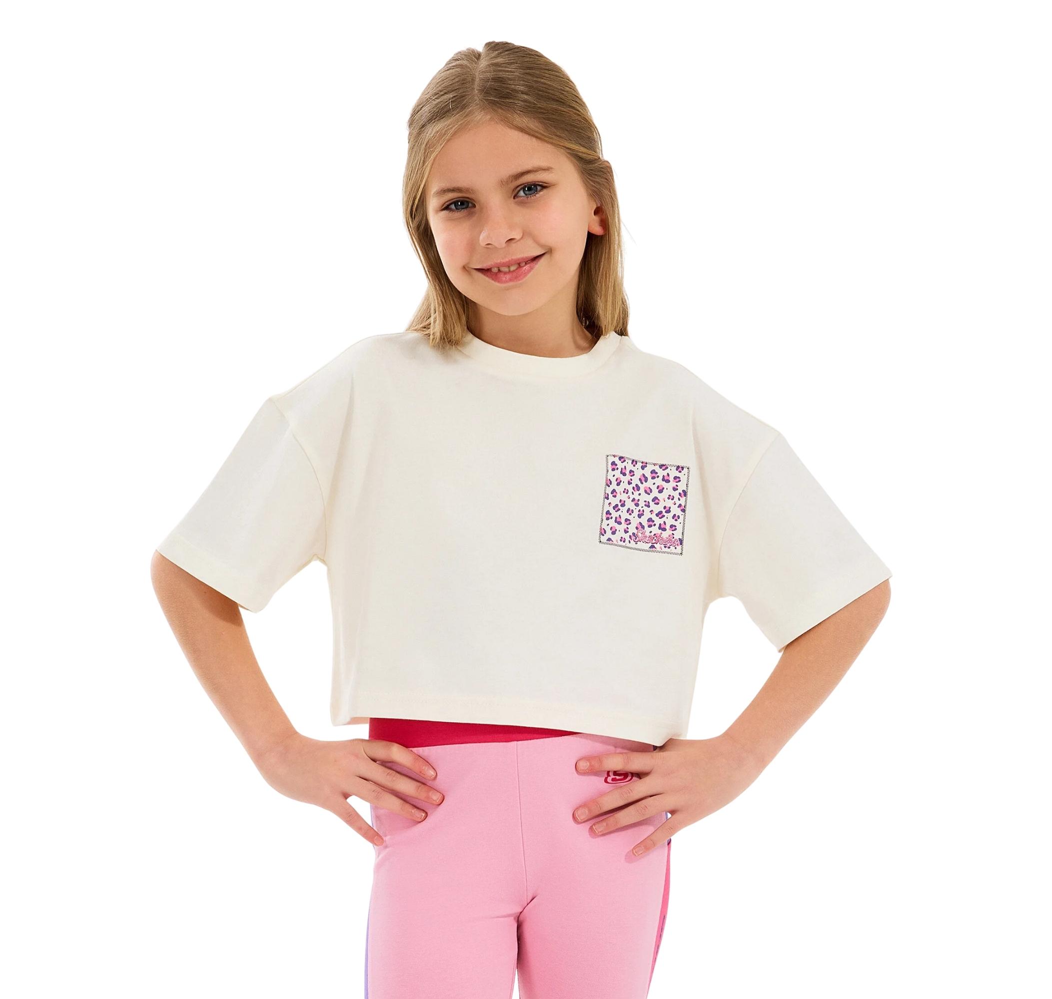 Детская футболка Skechers G Graphic Tee Crop