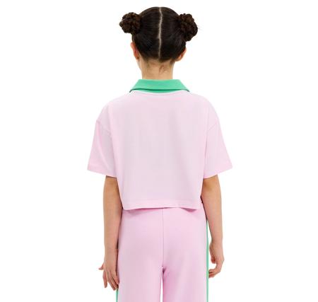 Skechers G Graphic Tee Polo T-Shirt Çocuk Pembe