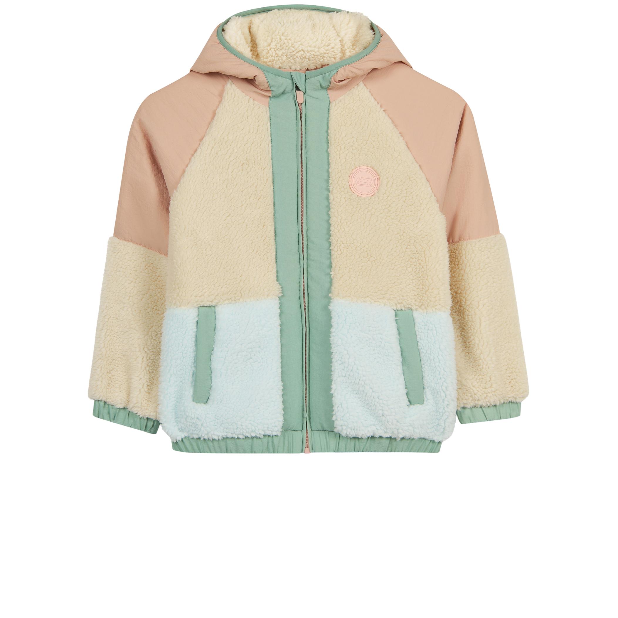 Детская куртка Skechers G Fleece Full Zip Sherpa Krem для походов