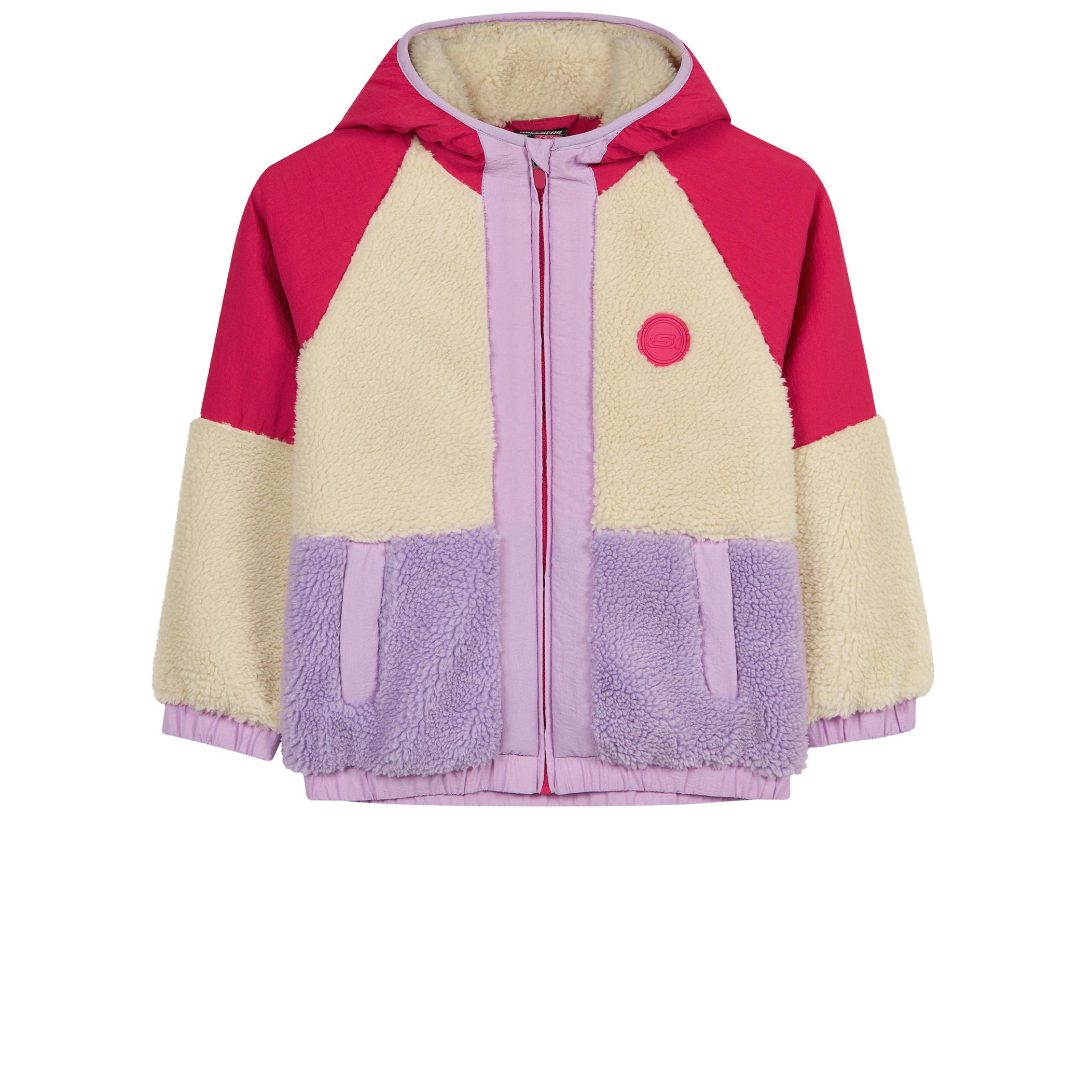 Детская куртка Skechers G Fleece Full Zip Sherpa Krem для походов