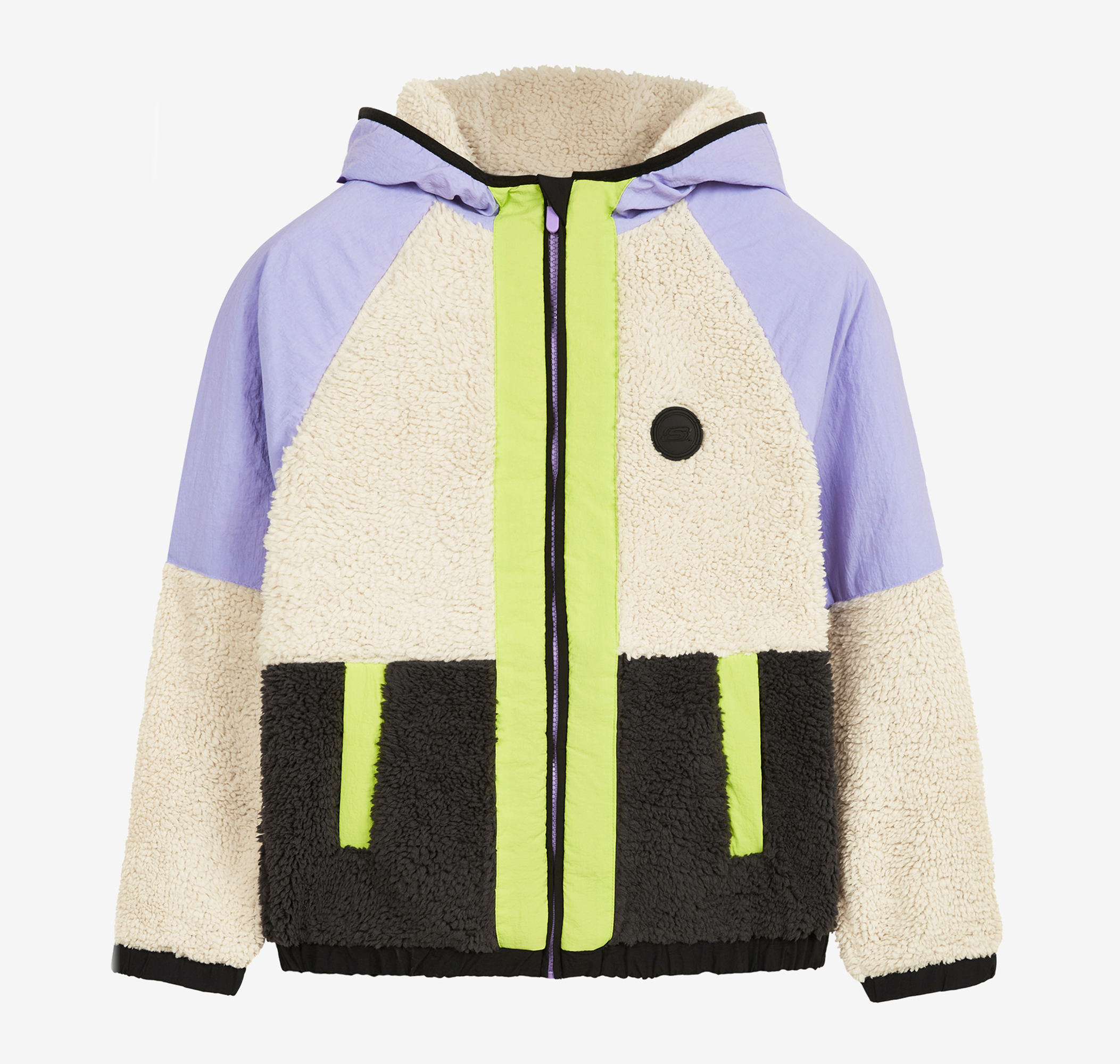 Детская куртка Skechers G Fleece Full Zip Sherpa Krem для походов